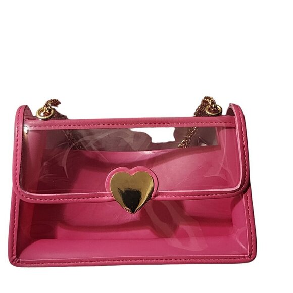 Clear‎ Handbag Chain Strap Crossbody Bag Pouch Wallet - Picture 1 of 7